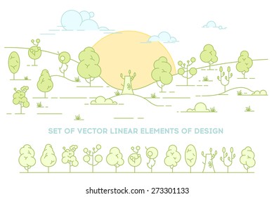 set of vector linear trees.