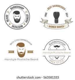 Set vector logo, Barbershop