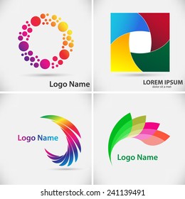Set of Vector Logo Design Template. Vector illustration.