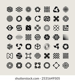 Set of vector logo design templates. Abstract icons.