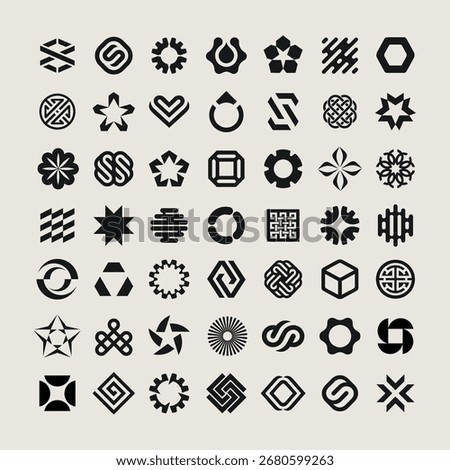 Set of vector logo design templates. Abstract icons.	
