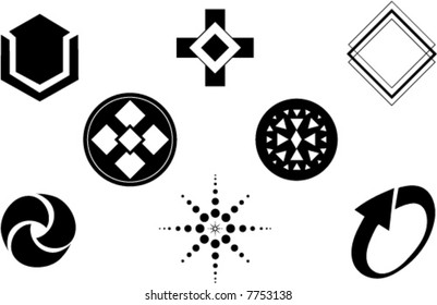 set of vector logo icons