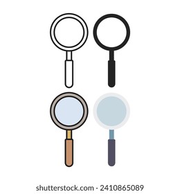 Icono de la lupa vectorial