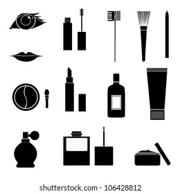 set of vector makeup icons