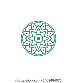 set of vector mandala elements ornament