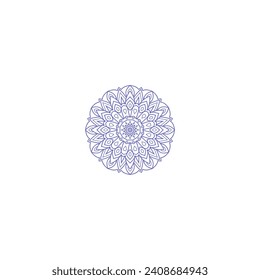 set of vector mandalas with circles mandala