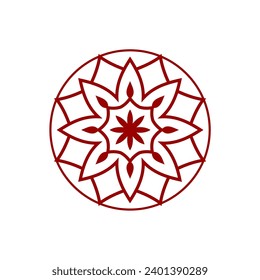 set of vector mandalas with colors set