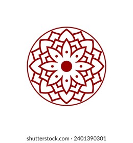 set of vector mandalas with colors set