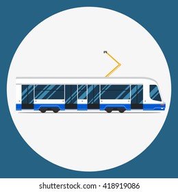 Set Vector Mass Rapid Transit Urban Vehicles Collection  Municipal Transport