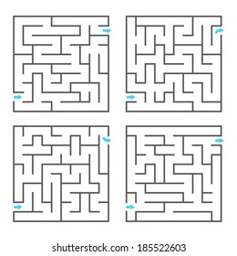 Set of vector mazes