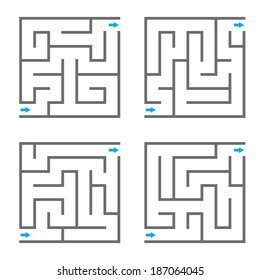 Set of vector mazes
