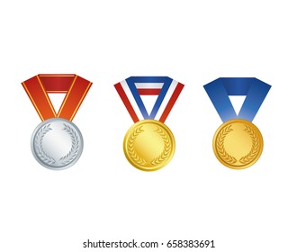 Set of vector medals