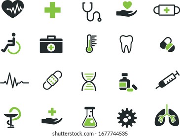 Set of  vector medical icons