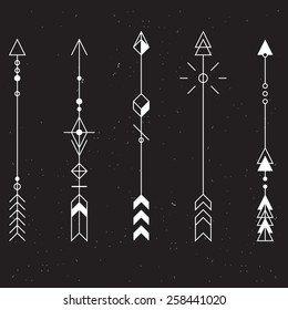 Set of vector minimalism/geometry/hipster arrows/design elements