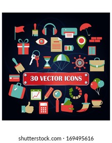 Set vector miscellaneous icons for web designer. Scale any size