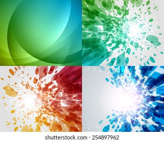Set vector modern abstract backgrounds design can be use for Business Brochure, Flyer, Website Banners, Corporate Report, Presentation, Advertising templates