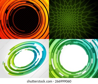 Set vector modern abstract technology backgrounds design can be use for Business Brochure, Flyer, Website Banners, Corporate Report, Presentation, Advertising templates