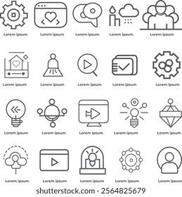 A set of vector Modern Icon design 