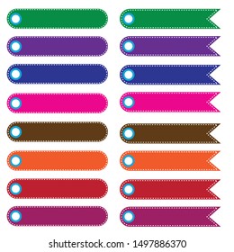 Set Vector Modern Material Style Buttons Stock Vector (Royalty Free ...