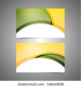 Set vector of modern professional and designer business card templates 