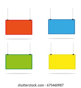 set of vector modern sign isolated on white background