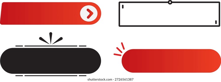 Conjunto de vetor modernos botões ícones sinal, botão da Web conjunto. botão de vetor. negócio o ícone coleção gráfica,
