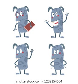 set of vector monsters