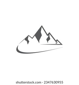 Set of vector mountain and outdoor adventures logo

