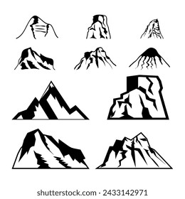 Set of the vector mountains.logo template