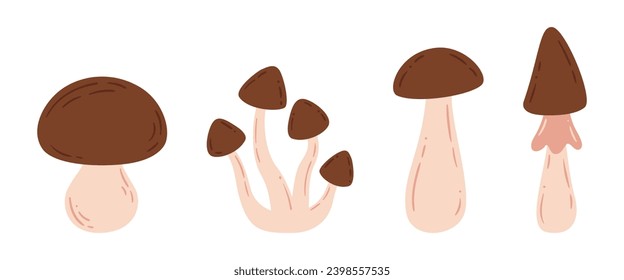 Conjunto de setas vectoriales aisladas en fondo blanco