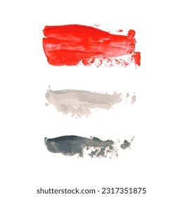 Set of vector navy, turquoise blue watercolor hand painted texture backgrounds isolated on white. Abstract collection of fluid ink, acrylic pours, dry brush strokes, stains, spots, blots, elements.