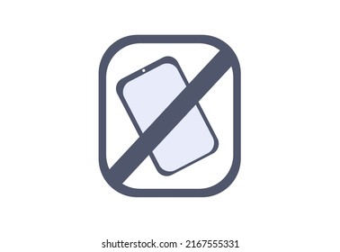 set of vector no phone symbol