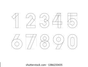 Set of vector numbers Sketch Number