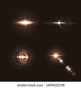 Set of Vector Optical Lens Flares