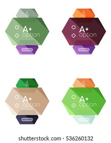 Conjunto de plantillas geométricas de opciones vectoriales
