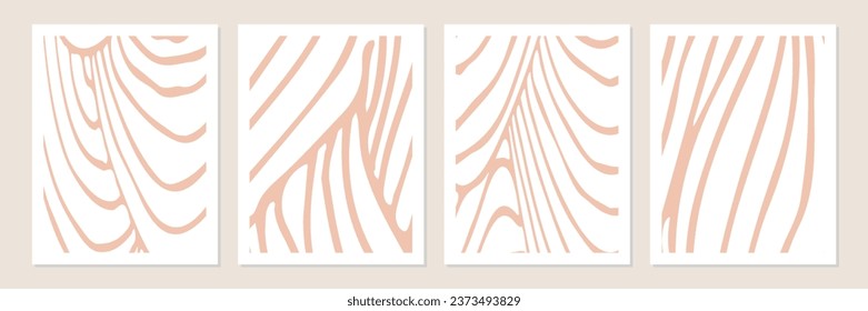 Conjunto de formas abstractas de vector minimalistas en colores neutros.
Ilustraciones o afiches de estilo contemporáneo.