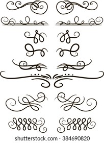 Set of vector ornaments