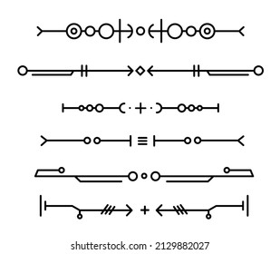Set of vector ornaments for various design purposes