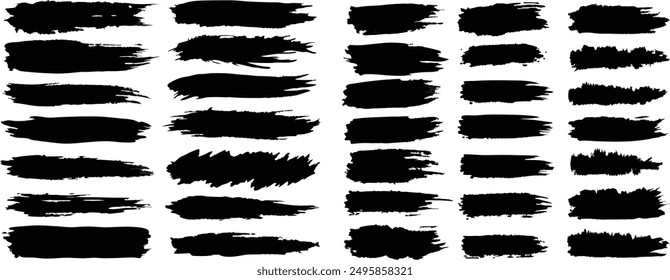 Conjunto de pinceladas de Vector, salpicaduras de tinta y Elementos de diseño artísticos. Textura sucia de acuarela, caja, marco, fondo grunge, salpicadura o forma creativa para las redes sociales. Dibujo Abstractas
