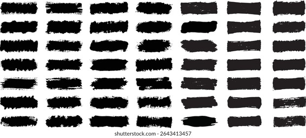 Set of vector paint brush stroke, ink splatter and artistic design elements. Dirty watercolor texture, box, frame, grunge background, splash or creative shape for social media. Abstract drawing
