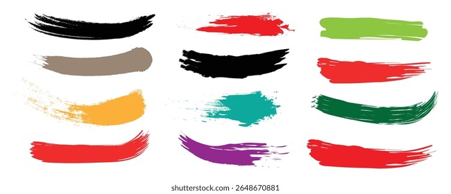 set of vector paint brush stroke. brushes, lines, frames, box, grungy. Grungy brushes collection. Brush stroke paint boxes, Set of colorful brush-drawn bold geometric shapes,.  