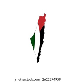 Set vector of palestine isolated on white background. Vector illustration