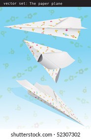 Set vector - paper plane