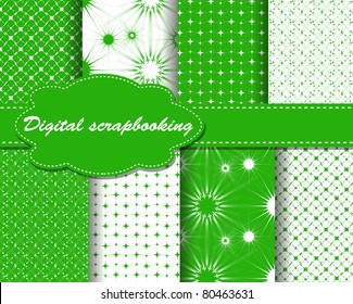 set of vector paper for scrapbook