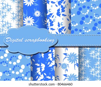 set of vector paper for scrapbook