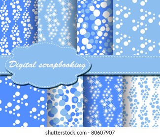 set of vector paper for scrapbook