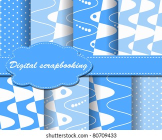 set of vector paper for scrapbook
