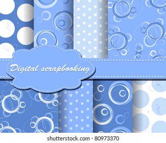 set of vector paper for scrapbook