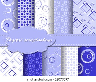 set of vector paper for scrapbook