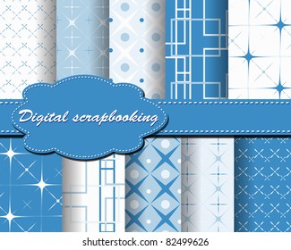 set of vector paper for scrapbook